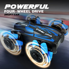 RC Car Double Sided RC Stunt Car Outdoor Toys For Kids 360° Flip 4WD Rechargeable Race Car 360° Rotating RC Stunt Car Outdoorfun Girls Boys Gifts (Buy 1 Get 1 Free)