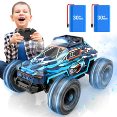 Haijon 1:20 25+kmh High Speed RC Car, Remote Control Truck Radio Off-Road Cars Vehicle Electronic Monster Hobby Buggy for Adults and Children Boys(Blue)