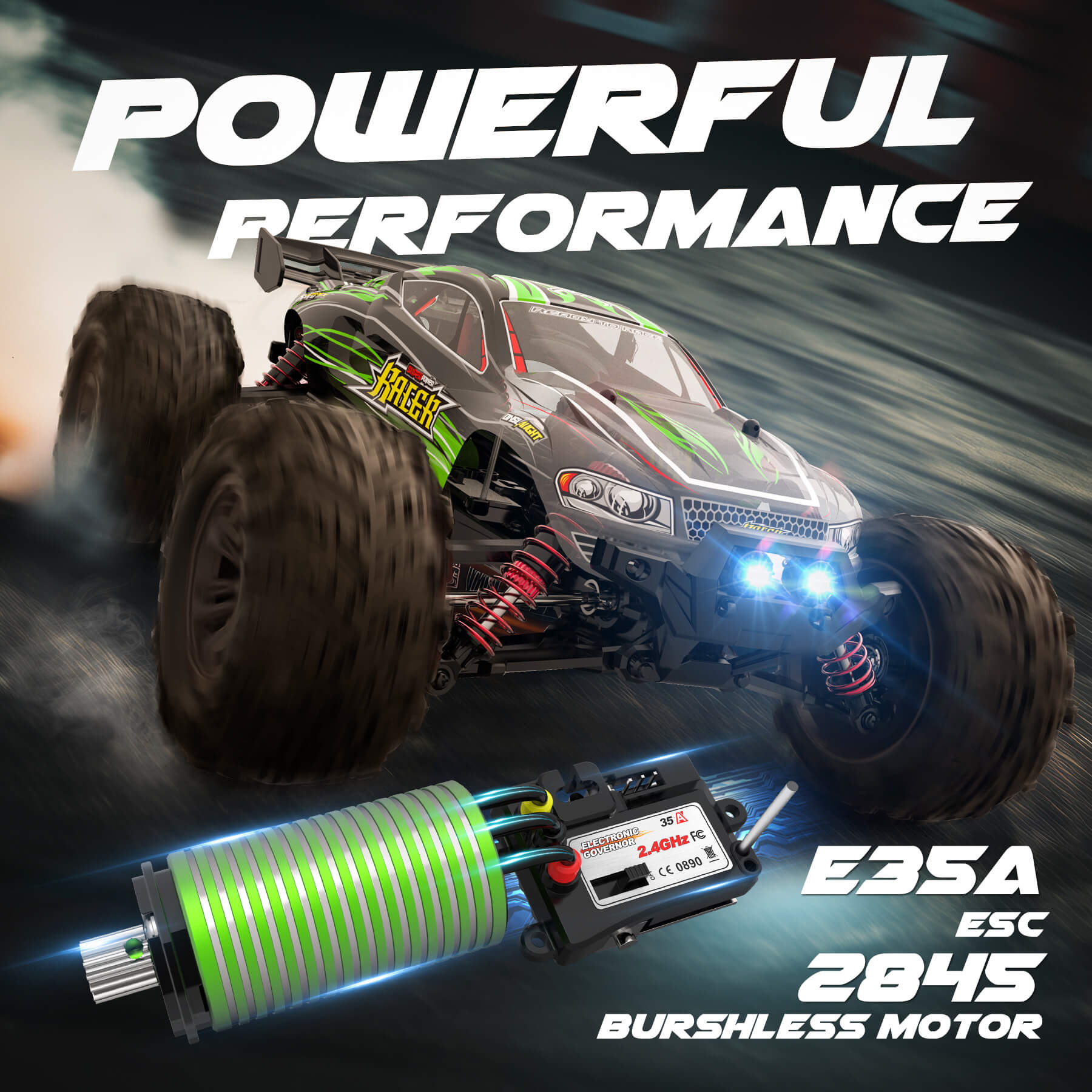 Hosim Q903 RC Car Monster Truck 2.4G High Speed with Brushless Motor