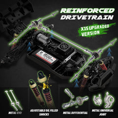 RC Car 1:10 Brushless Fast 60KM/H 4WD All Terrain Off-Road for Adults & Boys