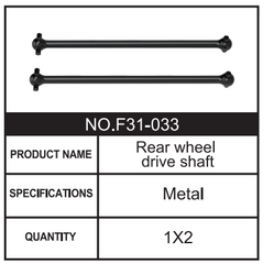 RC Car Rear wheel drive shaft F31-033 Accessory Spare Parts for 1:8 M33