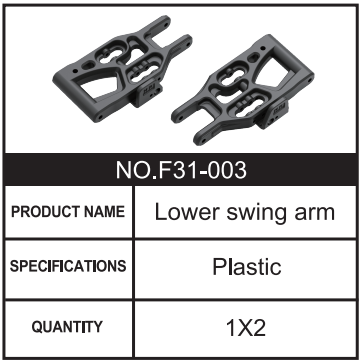HOSIM RC Car Lower Swing Arm 1:8 Scale F31-003 For M33