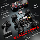 Hosim 1:10 Brushless RC Car High Speed Remote Control Car Monster Truck 62KM/H RC Drift Car X16 4WD Off-road