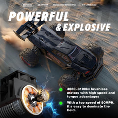 RC Car Mini 1/8 VORTAN X25 Truck for Adults Brushless High Speed All Terrain 4WD