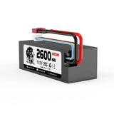 Hosim RC Cars Replacement 25C 11.1V 3S 2600mAh Battery F22-DC Hard Case Use for High Speed RC Truck X07 X08 X17