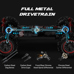 RC Car Mini 1/8 Brushless High Speed Hobby Grade Waterproof Monster Truck For Adults