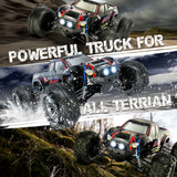 Hosim 1:10 Brushless RC Car High Speed Remote Control Car Monster Truck 62KM/H RC Drift Car X16 4WD Off-road
