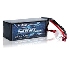 Hosim 14.8V 5000mAh 4S 100C LiPo Battery with T Connector for RC Cars & Models