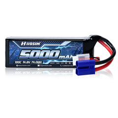 Hosim 14.8V 5000mAh 4S 100C LiPo Battery with EC5 Connector for RC Cars & Models