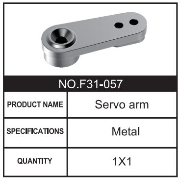 RC Car Servo arm F31-057 Accessory Spare Parts for 1:8 M33