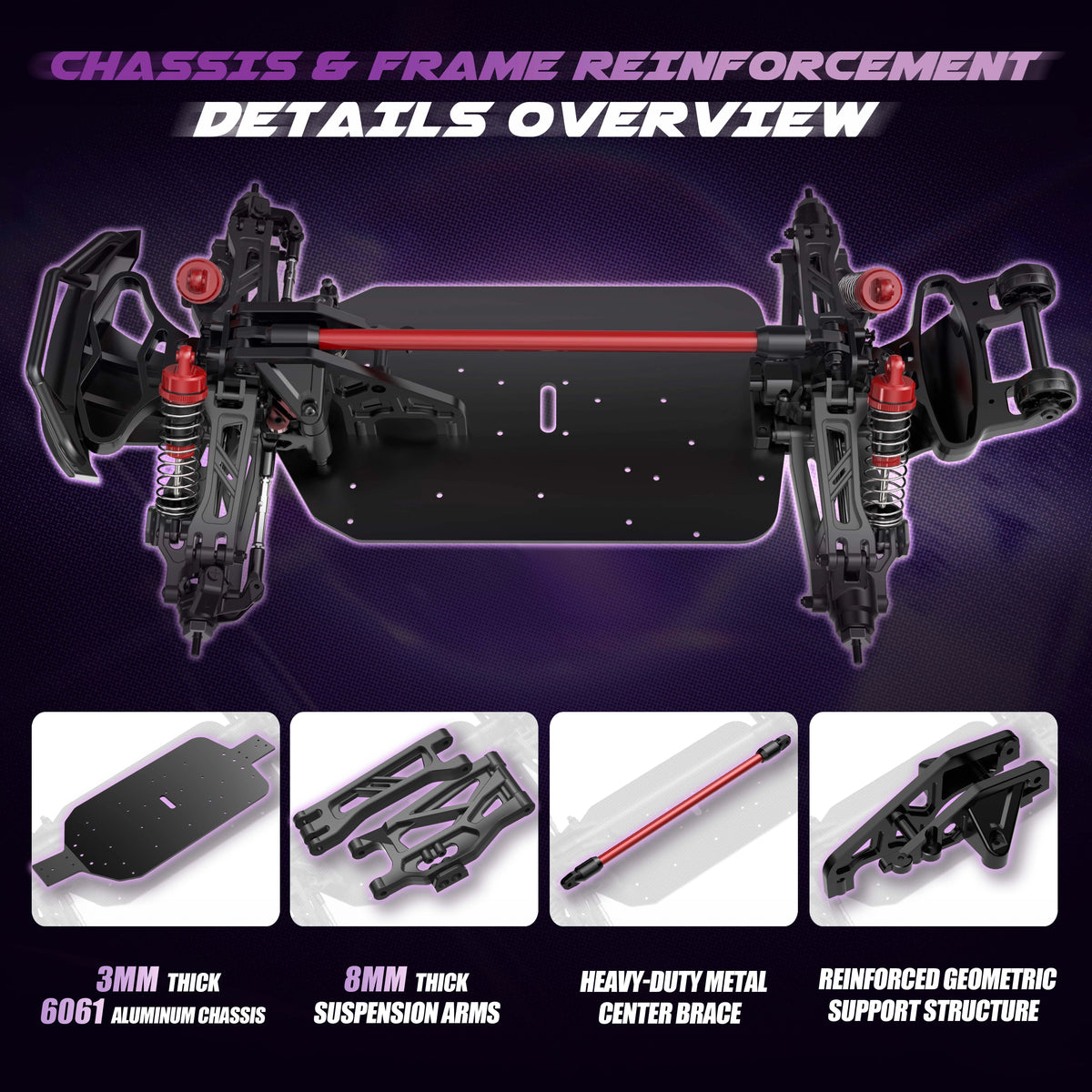 RC-Auto SVOKE S21 1/10 Brushless 4S Ready 43+ MPH 4WD Monstertruck für Erwachsene