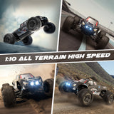 Hosim 1:10 Remote Control Car High Speed RC Car RC Monster Truck 48+ KMH 4X4 Off-Road RC Truck with Headlights