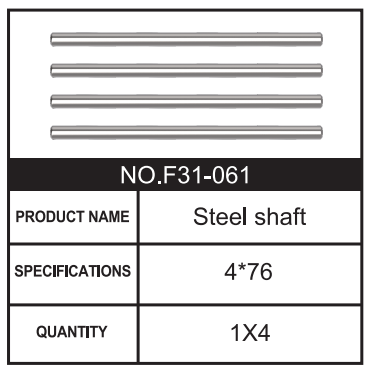 RC Car Steel shaft F31-061 Accessory Spare Parts for 1:8 M33