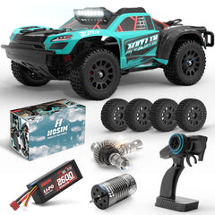RC Car 1/14 Brushless MOXLIN M13 Fast 50 MPH For Adults 4X4 All Terrain Off Road Hobby Electric Monster Truck