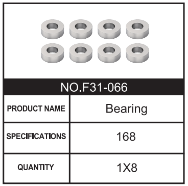 RC Car Bearing F31-066 Accessory Spare Parts for 1:8 M33