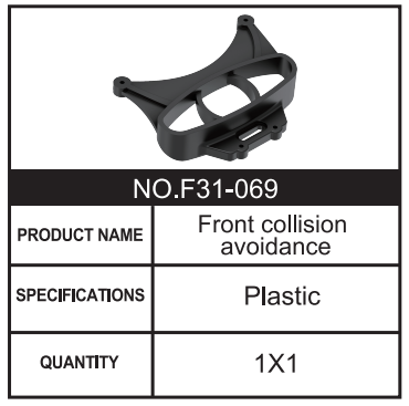 RC Car Front collision avoidance F31-069 Accessory Spare Parts for 1:8 M33