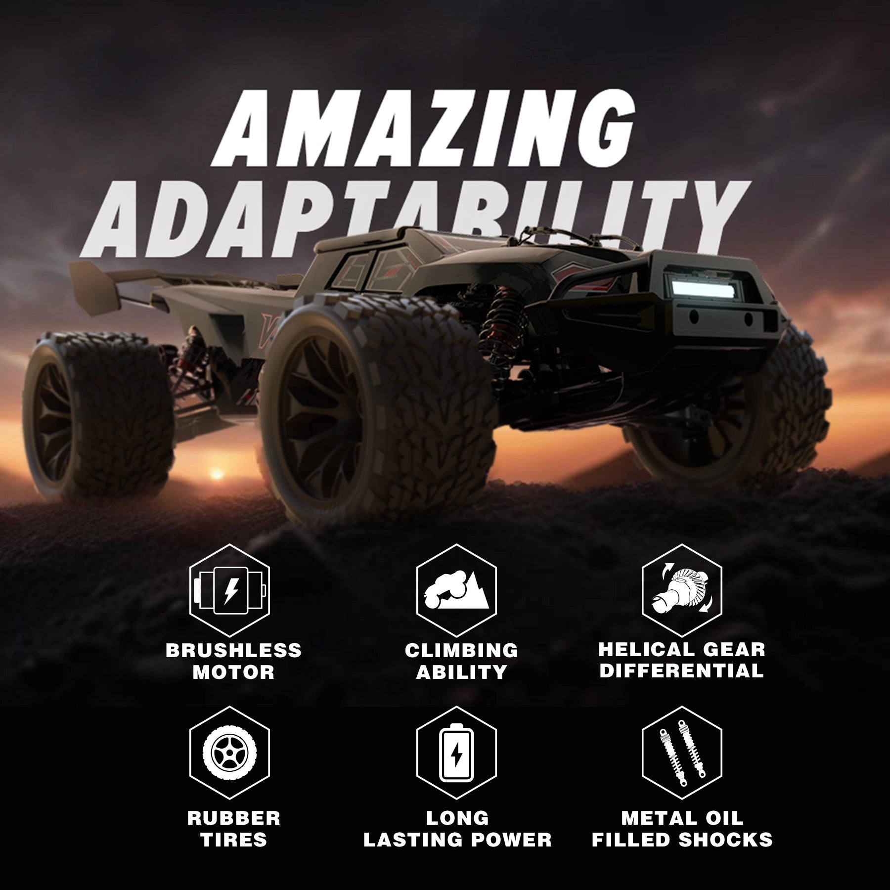 RC Car Mini 1/8 VORTAN X25 Truck for Adults Brushless High Speed All Terrain 4WD New Upgraded