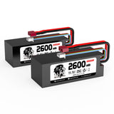 2PCS Hosim RC Cars Replacement 25C 11.1V 3S 2600mAh Battery F22-DC Hard Case Use for High Speed RC Truck X07 X08 X17