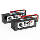 Hosim RC Cars Replacement 25C 11.1V 3S 2600mAh Battery F22-DC Hard Case Use for High Speed RC Truck X07 X08 X17