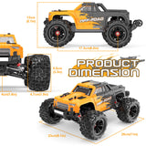 Hosim Brushless RC Car 1:16  Remote Control Truck for Adults High Speed 52+KMH 4WD Radio Cars Off-Road Waterproof Hobby Grade