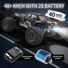 Hosim 1:10 Remote Control Car High Speed RC Car RC Monster Truck 48+ KMH 4X4 Off-Road Electric Fast RC Trucks with Headlights
