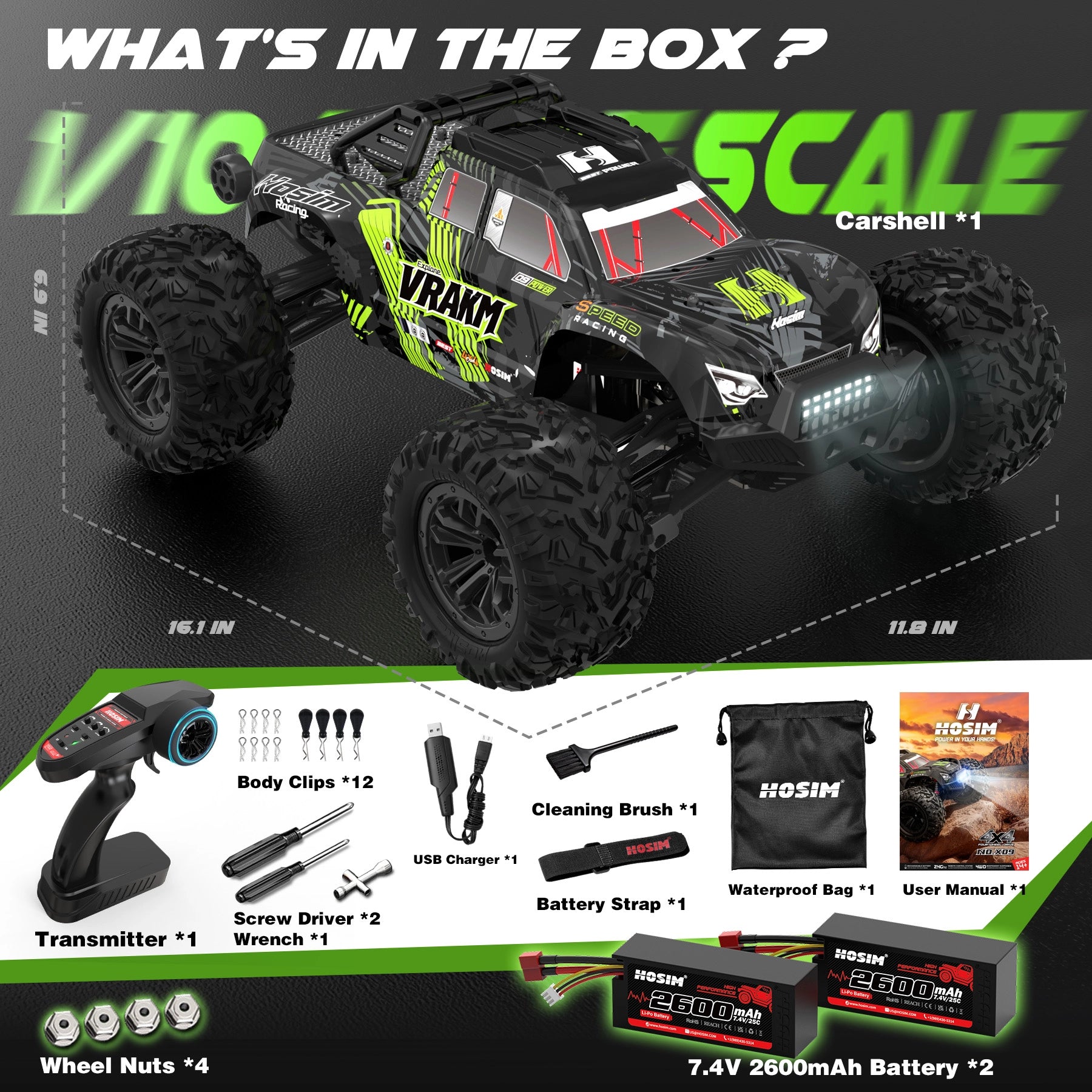 RC Car X09 1:10 Brushless 60KM/H 4WD 3S Ready Off-Road Truck for Adults