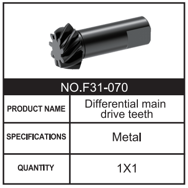 RC Car Differential main drive teeth F31-070 Accessory Spare Parts for 1:8 M33
