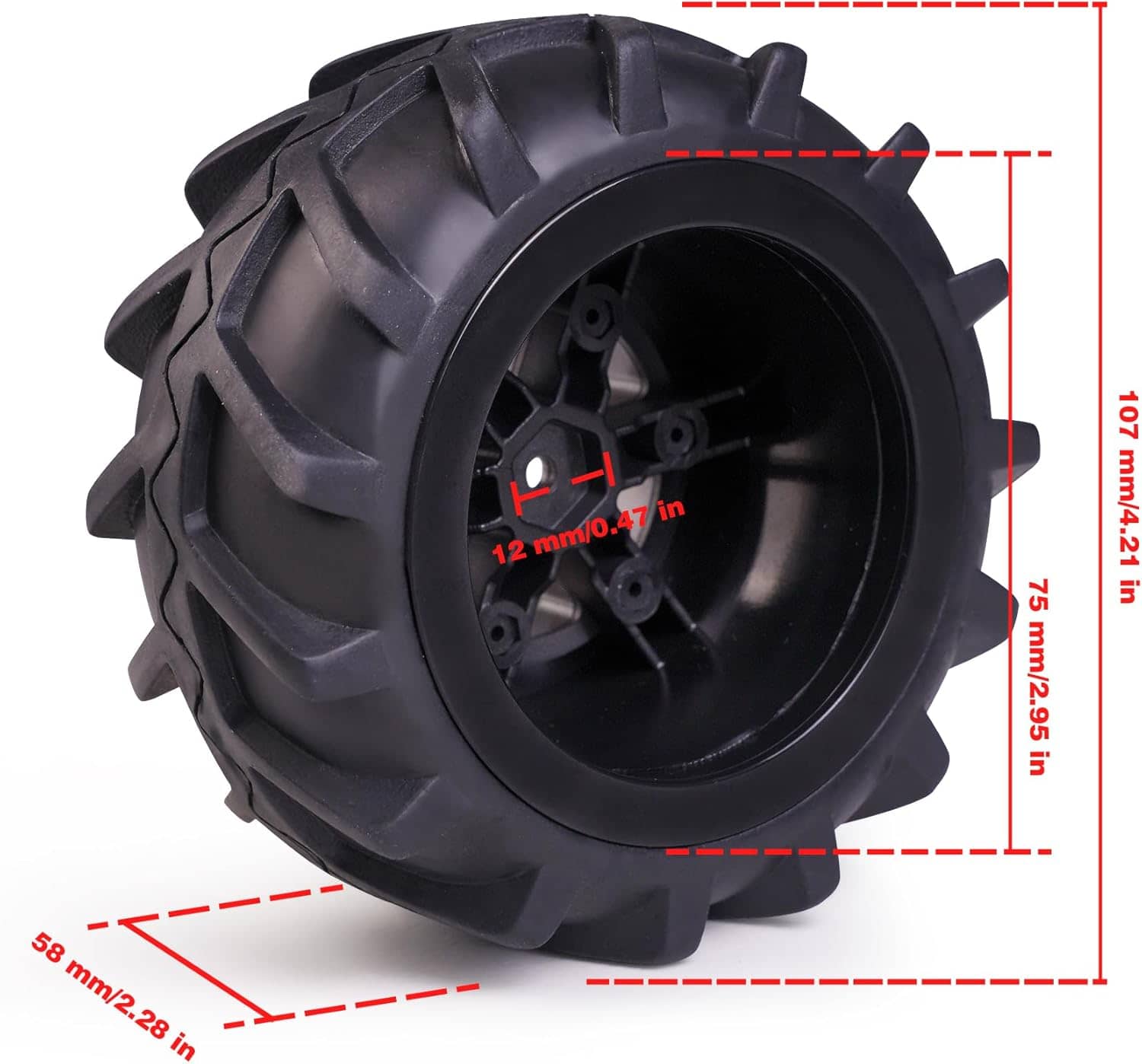 RC Car Wheel 12mm 1/10