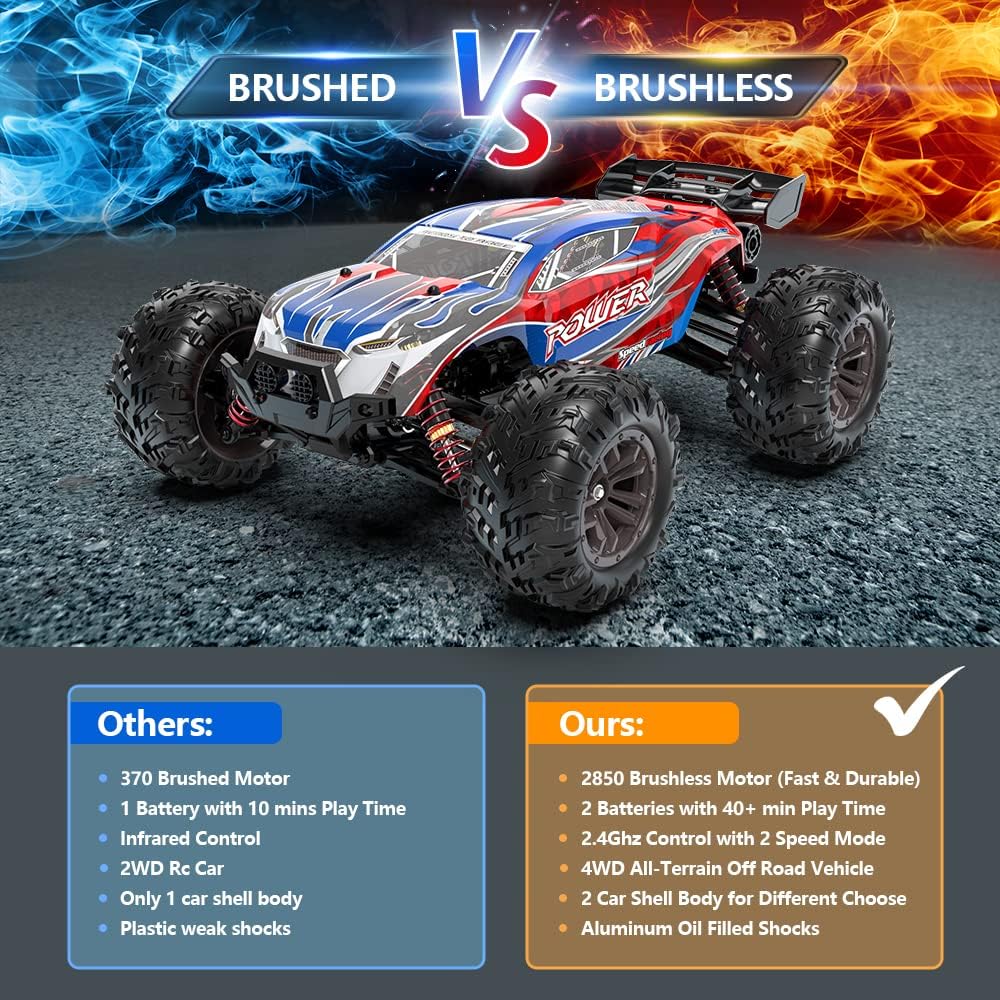 Hosim HP905 1:16 Remote Control Car RC Car Monster Truck 2845 Brushless Motor High Speed RC Racing Car