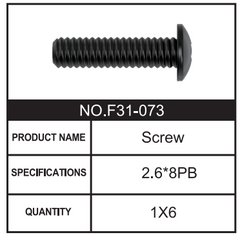 RC Car Screw F31-073 Accessory Spare Parts for 1:8 M33