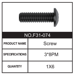 RC Car Screw F31-074 Accessory Spare Parts for 1:8 M33