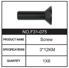 RC Car Screw F31-075 Accessory Spare Parts for 1:8 M33