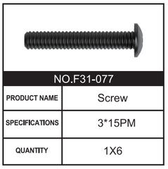 RC Car Screw F31-077 Accessory Spare Parts for 1:8 M33