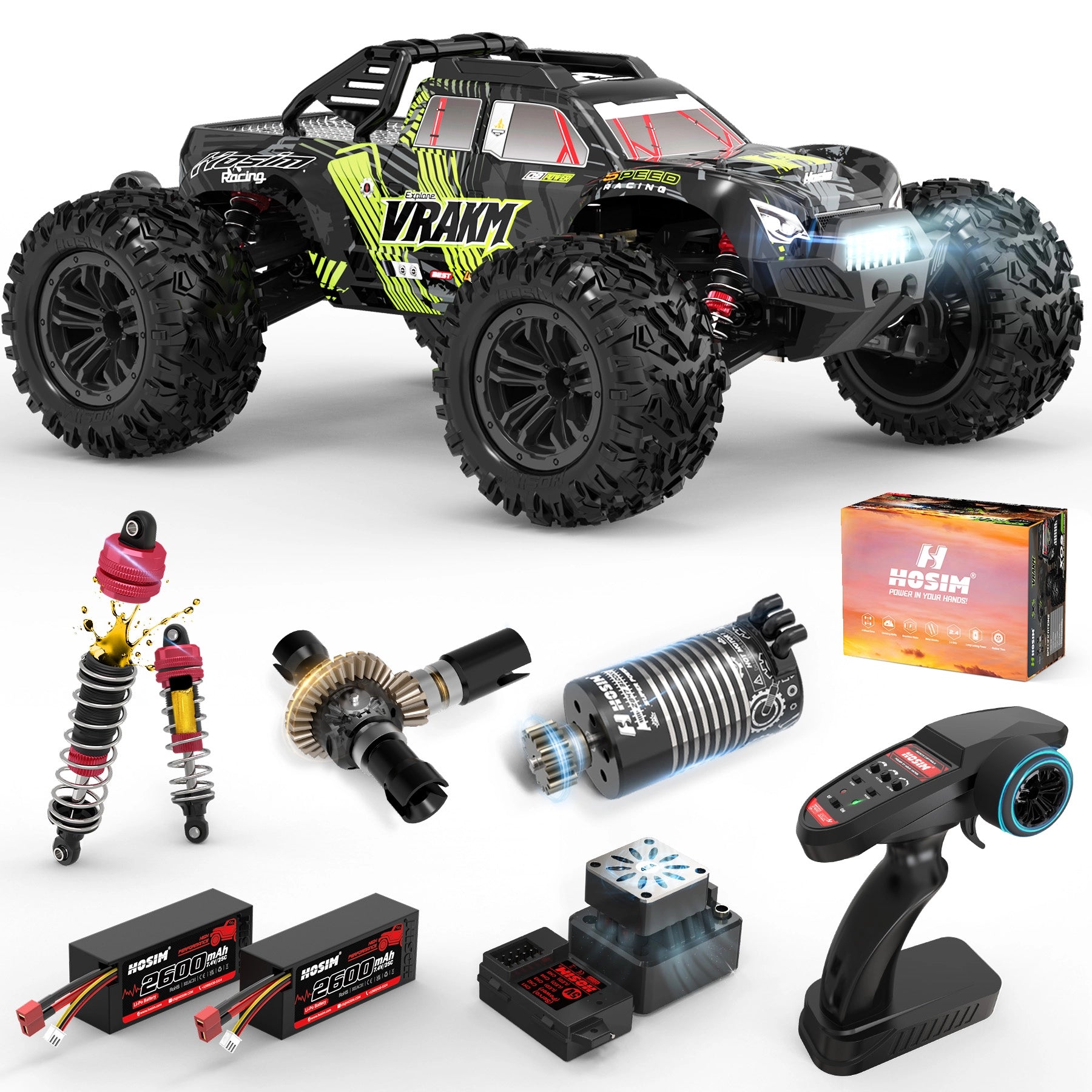 RC Car X09 1:10 Brushless 60KM/H 4WD 3S Ready Off-Road Truck for Adults