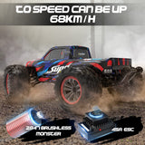 Hosim 1:10 Brushless RC Cars High Speed Remote Control Car RC Monster Trucks X-08 68+KM  4WD Off Road