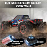 Hosim 1:10 Brushless RC Cars High Speed 68+KM Remote Control Car X-08 RC Monster Trucks 4WD Off Road