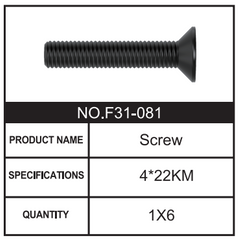 RC Car Screw F31-081 Accessory Spare Parts for 1:8 M33