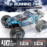 Hosim 1:10 Brushless RC Auto, 4WD 68+ km/h Ferngesteuertes Auto Erwachsene,  Hobby-Grade RC Offroad LKW Kinder (Blau, X07)