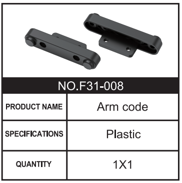 RC Car Arm code F31-008 Accessory Spare Parts for 1:8 M33