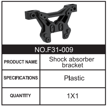 RC Car Shock absorber bracket F31-009 Accessory Spare Parts for 1:8 M33