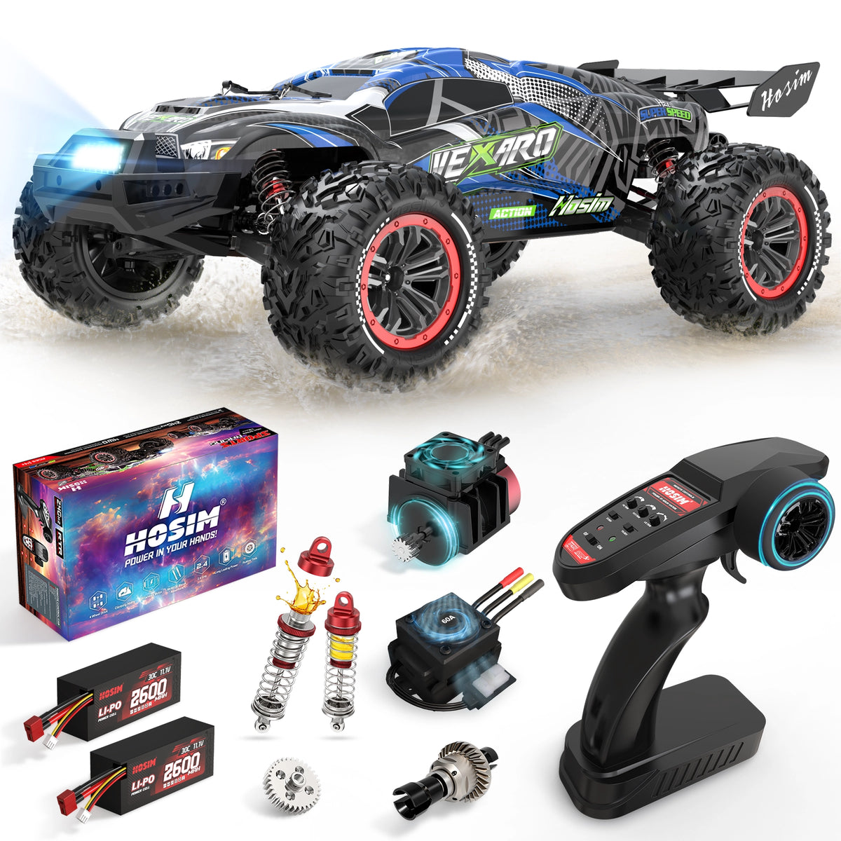 RC Car Mini 1/8 Brushless High Speed Hobby Grade Waterproof Monster Truck For Adults