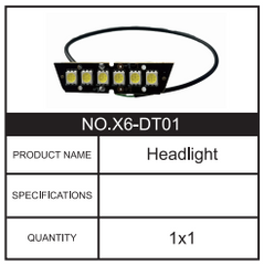 HOSIM RC Car Headlight 1:10 Scale X6-DT01 For X15 X16