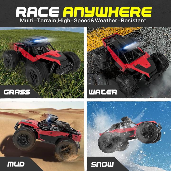 Haijon 1:20 25+kmh High Speed RC Car, Remote Control Truck Radio Off-Road Cars Vehicle Electronic Monster Hobby Buggy for Adults and Children Boys 8836
