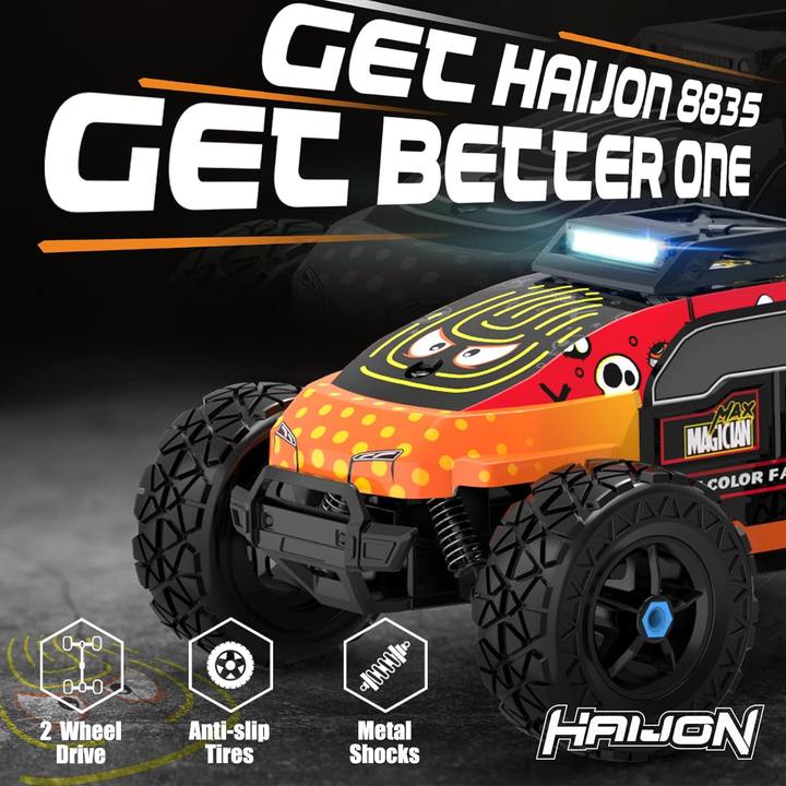 Haijon 1:20 25+kmh High Speed RC Car, Remote Control Truck Radio Off-Road Cars Vehicle Electronic Monster Hobby Buggy for Adults and Children Boys 8835