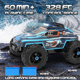 Haijon 1:20 25+kmh High Speed RC Car, Remote Control Truck Radio Off-Road Cars Vehicle Electronic Monster Hobby Buggy for Adults and Children Boys(Blue)