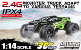 Hosim 1:1 4WD 36km/h Radio Controlled Monster Truck Buggy G172 Green