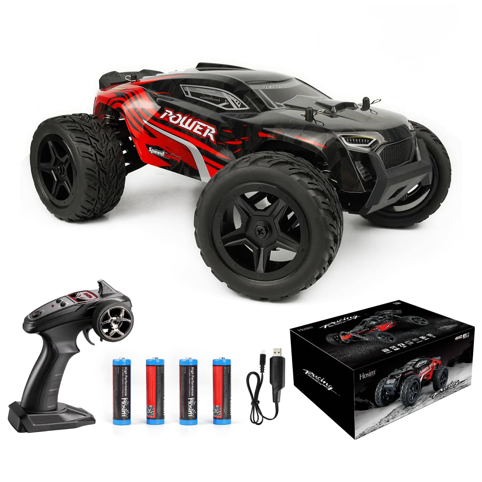 Hosim 1:14 4WD 36km/h Radio Controlled Monster Truck Buggy G172 Red