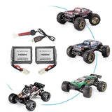 Hosim 2Pcs 9.6V 800mAh 2S Li-Po Battery+USB Charger for RC Car S911 S913 15-DJ02