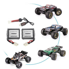 Hosim 2Pcs 9.6V 800mAh 2S Li-Po Battery+USB Charger for RC Car S911 S913 15-DJ02