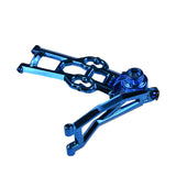 HOSIM RC Car Metal Front Rocker Arm Assembly 1:10 Scale FY-JSB01 for X07 X08（Blue）